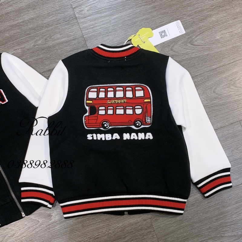Áo bomber đen trắng
