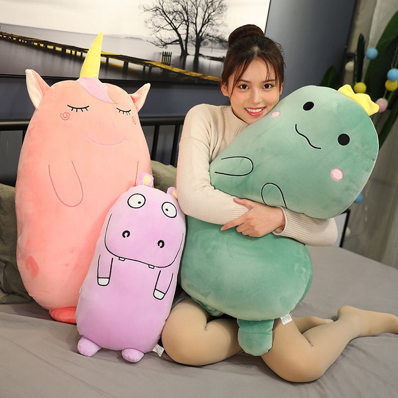 Đồ chơi nhồi bông Hình Khủng Long / Heo / Mèo / Ngựa Một Sừng Nhồi