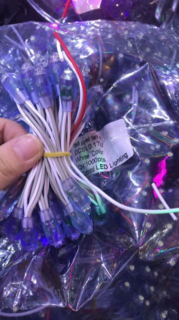 Led đúc F5 ngoài trời dây DC 5V và 12V