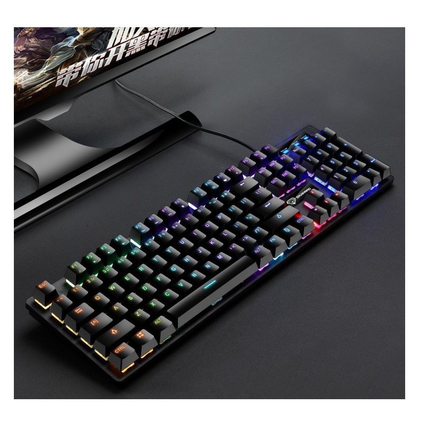 Bàn Phím Cơ Gaming LED 7 Màu Divipard AK911, Bàn Phím Cơ Chuyên Game Divipard AK911 Tích Hợp Led 7 Màu