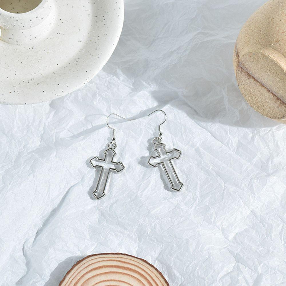 OKDEALS Khuyên Tai Thánh Giá Phong Cách Gothic