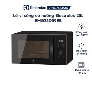 Lò vi sóng có nướng electrolux emg25d59eb 25l