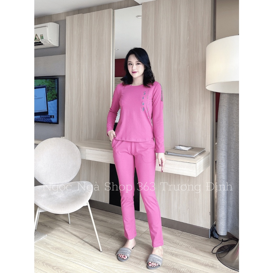 Bộ đồ ngủ mặc nhà WONNER cao cấp. SET ngủ chất vải nỉ da cá cao cấp mềm mịn, thiết kế trơn đơn giản dễ mặc