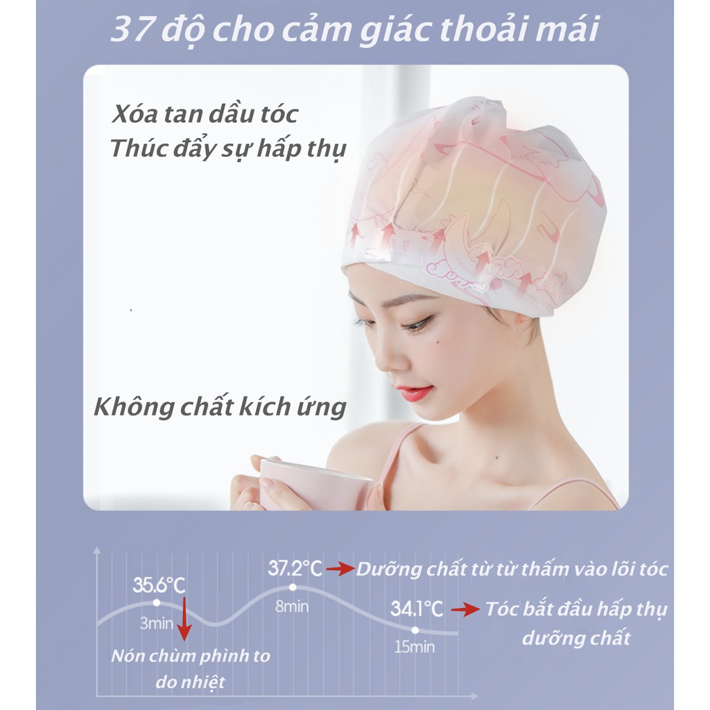 Mặt Nạ Ủ Tóc Spa Hấp Dầu Dưỡng Tóc Với Thành Phần Thiên Nhiên 5 miếng/hộp SC100