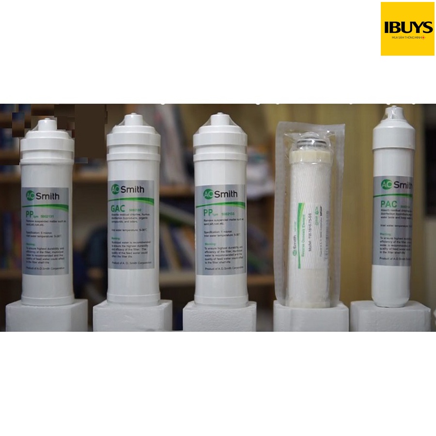 Bộ lõi lọc cho máy lọc nước AOSMITH dành cho dòng máy 1E, S-2, M1,M2, G1, G2