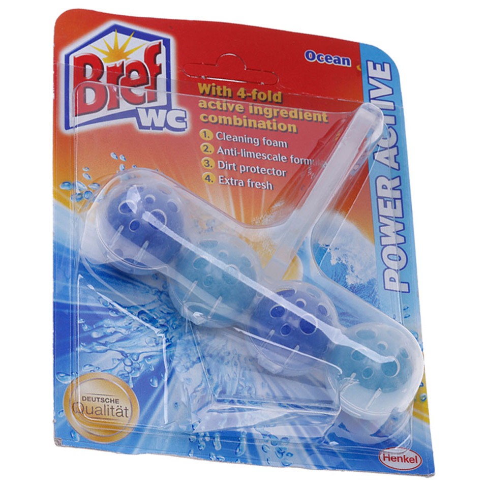 Viên Khử Mùi Toilet Bref WC BLUE ACTIVE+ EUCALYPTUS  50g - hàng Đức