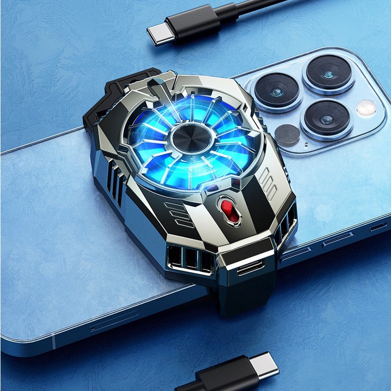 Quạt tản nhiệt sò lạnh cho điện thoại, giảm nhiệt nhanh chóng khi chơi game, 2 nấc làm mát