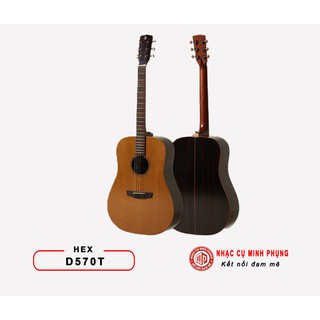 Đàn guitar acoustic hex d570t