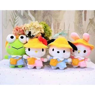 Gấu bông kitty đội mũ G2B81 gấu bông dễ thương 20 cm