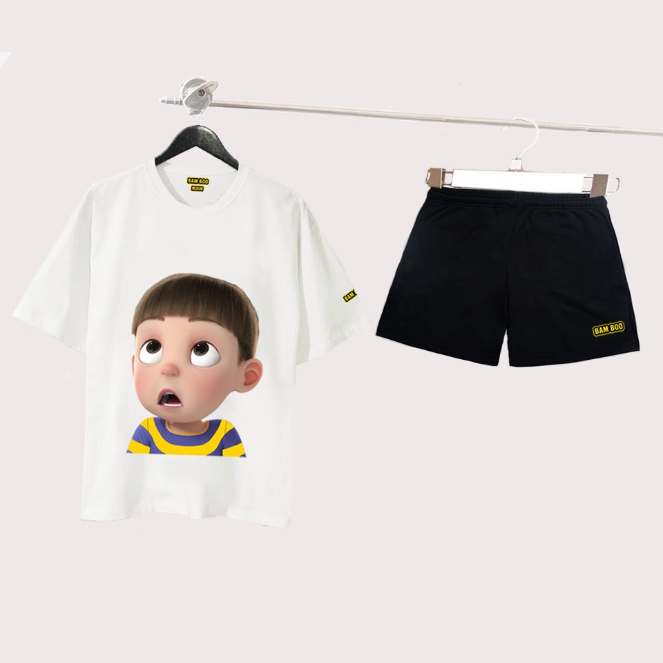 Bộ Thể Thao Nam Nữ BAMBOO BOY AMAZING Bộ Quần Áo thun Unisex BOY AMAZING (BỘ 66-67)