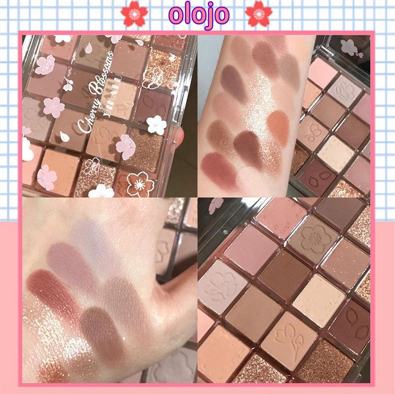 ⚜️Bảng phấn mắt 20 màu DIKALU Eyeshadow Palette tông cam đào hồng đất