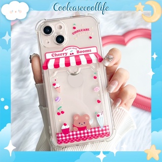 Ốp túi đựng thẻ/ảnh Cherry Store🍒 dễ thương chống sốc bảo vệ trọn máy - ốp iphone case điện thoại