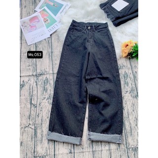 🌀Baggy Jeans Ống Suông Xám