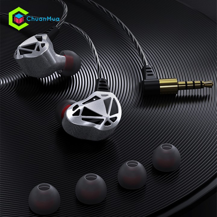 Tai Nghe Điện Thoại QKZ AK7 jack 3.5 nghe nhạc, chơi game Bass khủng