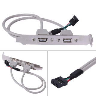 Cáp bảng mạch 2 cổng USB 2.0 cho bo mạch máy tính