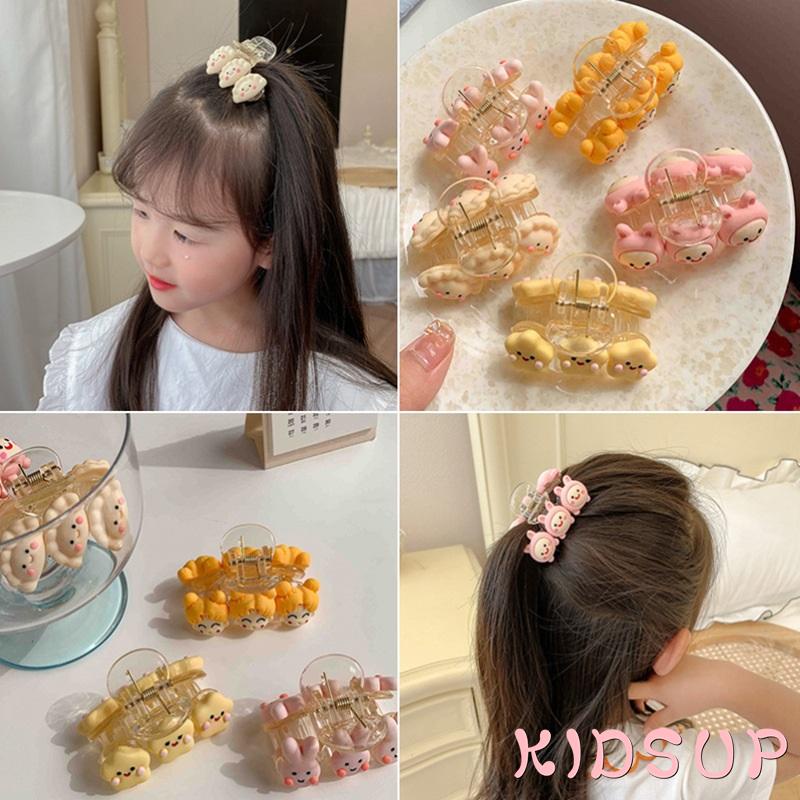 Kẹp tóc nhựa mini họa tiết hoạt hình đáng yêu cho bé gái