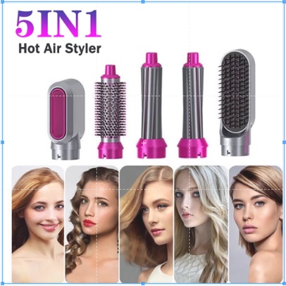 Máy sấy tóc tạo kiểu 5 in 1,máy tạo kiểu tóc Hot Air Styper  3 mức nhiệt hàn quốc đa năng , có lược điện chính hãng