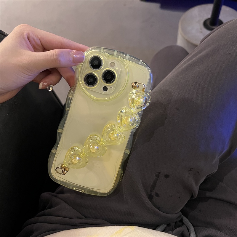 Ốp Điện Thoại Mềm Trong Suốt Chống Sốc Hình Trái Tim 3D Cho iPhone 12 13 Pro Max 11 X S XR XS iPhone 14 Plus