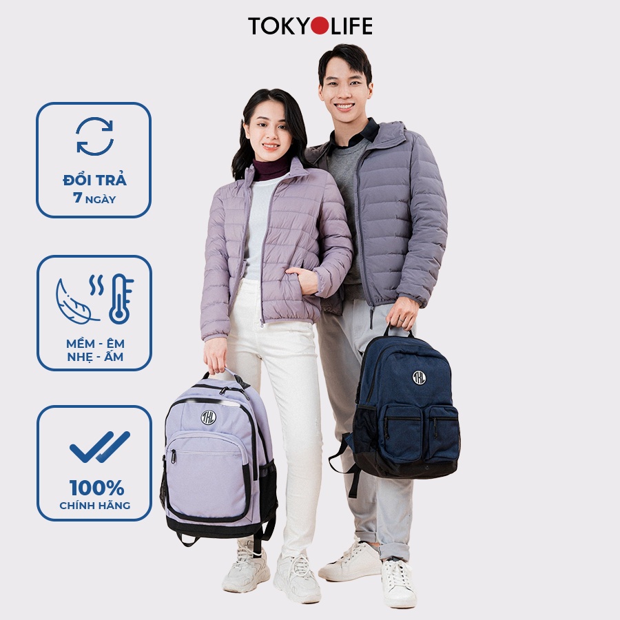 Áo Khoác Lông Vũ Cao Cấp Siêu Nhẹ, Ấm Nữ cổ cao TOKYOLIFE I9FEJ001J