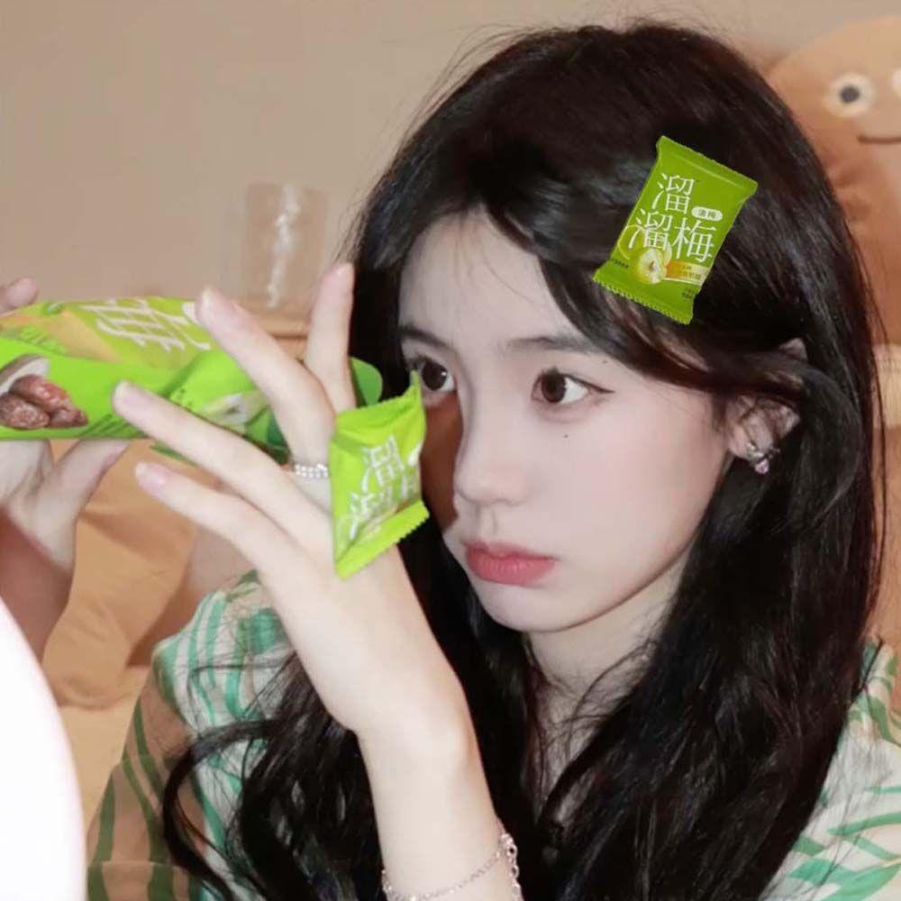 Kẹp Tóc Hình Hoạt Hình WMES15H Bằng Nhựa Resin Dễ Thương Vui Nhộn Phong Cách Hàn Quốc