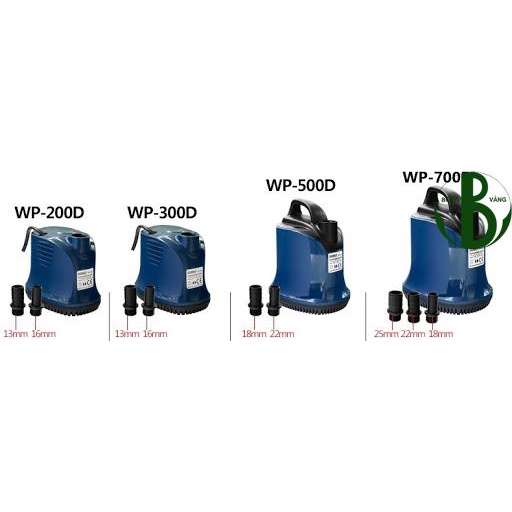 Bơm Hút Đáy Sobo WP-200D (25W-1800L/H-1.5M) - Máy Bơm Chìm Hút Cặn 360 Độ Cho Bể Cá