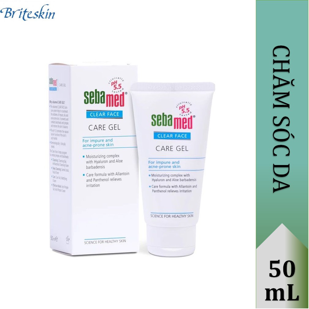 Gel Dưỡng Ẩm Chăm Sóc Và Bảo Vệ Da Mụn Sebamed pH 5.5 - 50ml