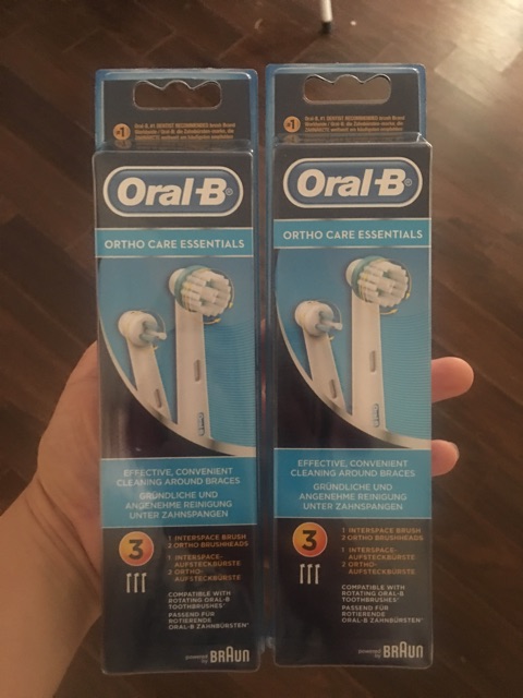 Đầu bàn chải Oral B dành cho răng niềng, hàng chuẩn Đức, mua tại siêu thị, đi air #oralb #hangchuanduc #rangnieng #ortho