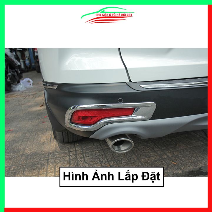 Ốp viền đèn gầm sau CRV 2018-2019 mạ Crom chống trầy trang trí làm đẹp xe