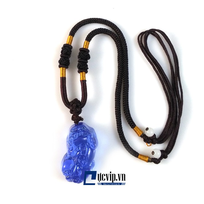 Dây Chuyền Tỳ Hưu Thạch Anh Xanh Ấn Độ MS716