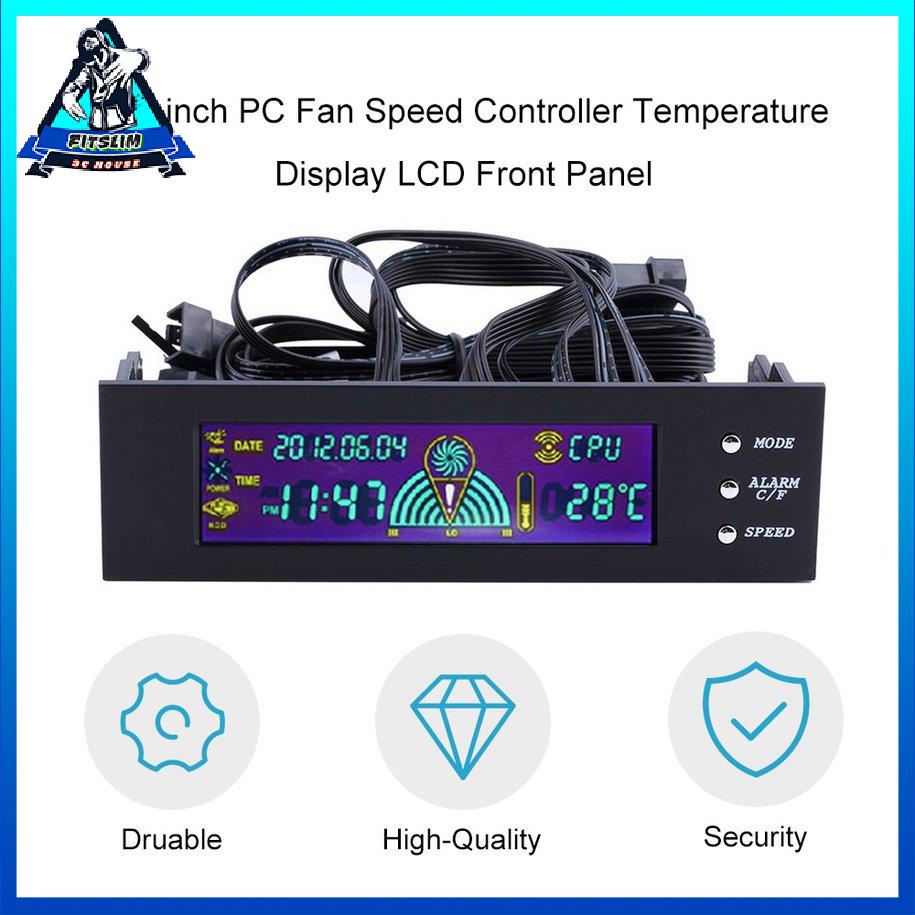 Bộ điều khiển tốc độ quạt máy tính 5,25 inch Màn hình LCD Mặt trước [8/8]
