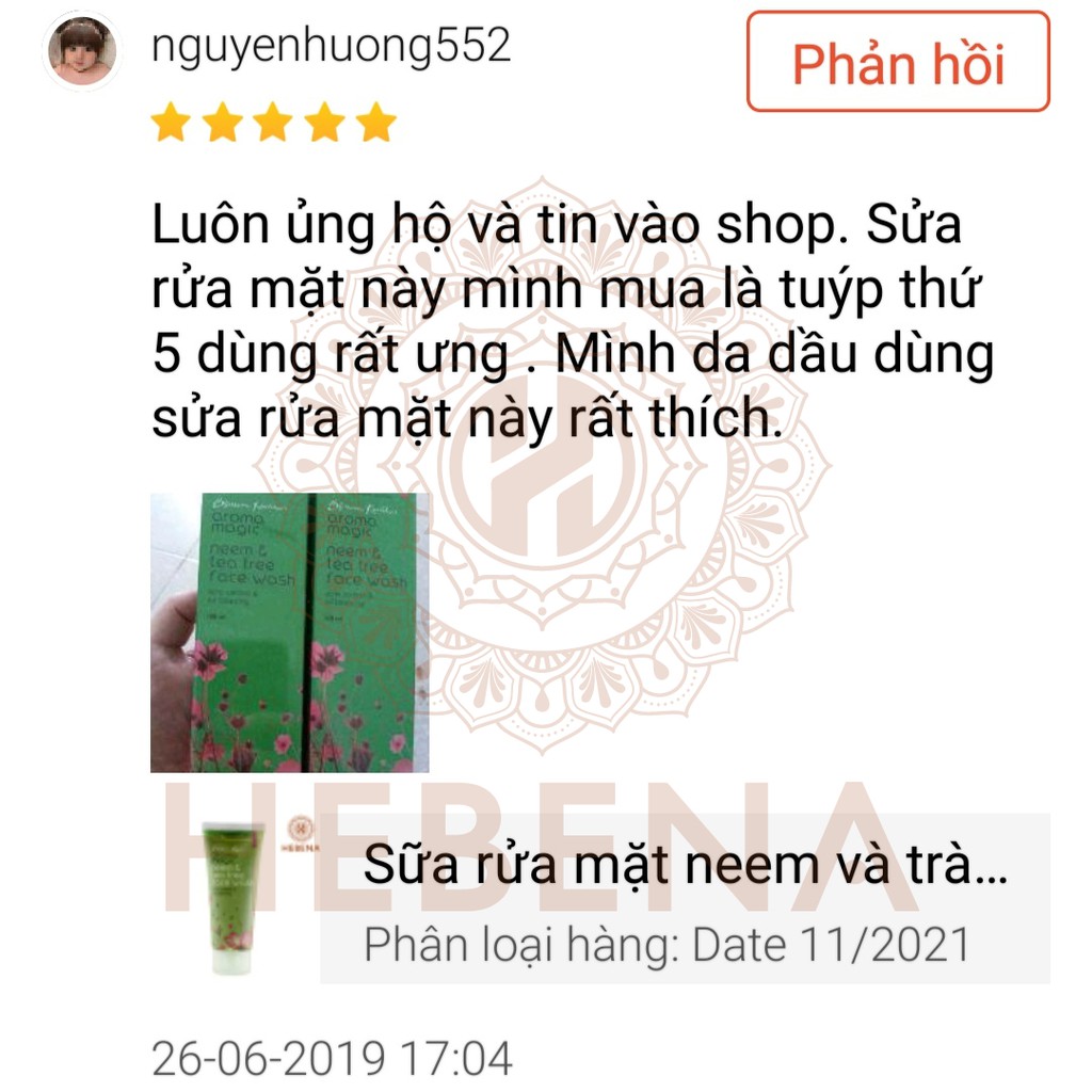 Sữa rửa mặt neem và tràm trà - Aroma Magic Neem & Tea Tree Face Wash - hebenastore | BigBuy360 - bigbuy360.vn