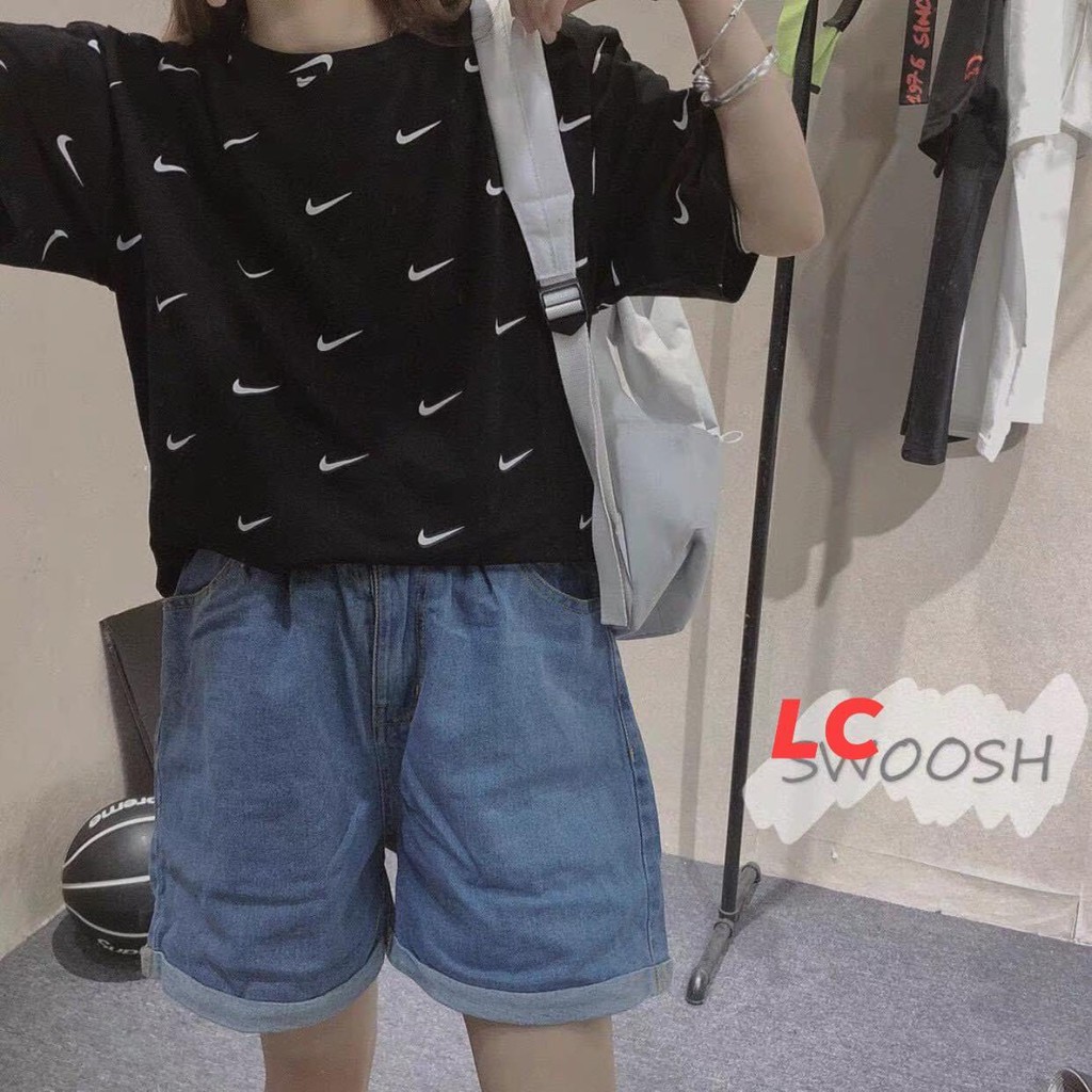 Áo thun tay lỡ NIC unisex nam nữ form rộng oversize basic tee kiểu dáng phông năng động streetwear