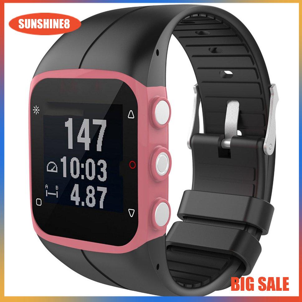 【SUN】Silicone Smartwatch Replacement Strap Official Pattern For Polar M400/M430
