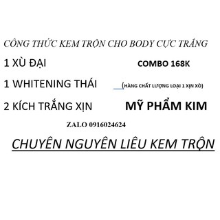 Công thức Spa cho body trắng nhanh 168k