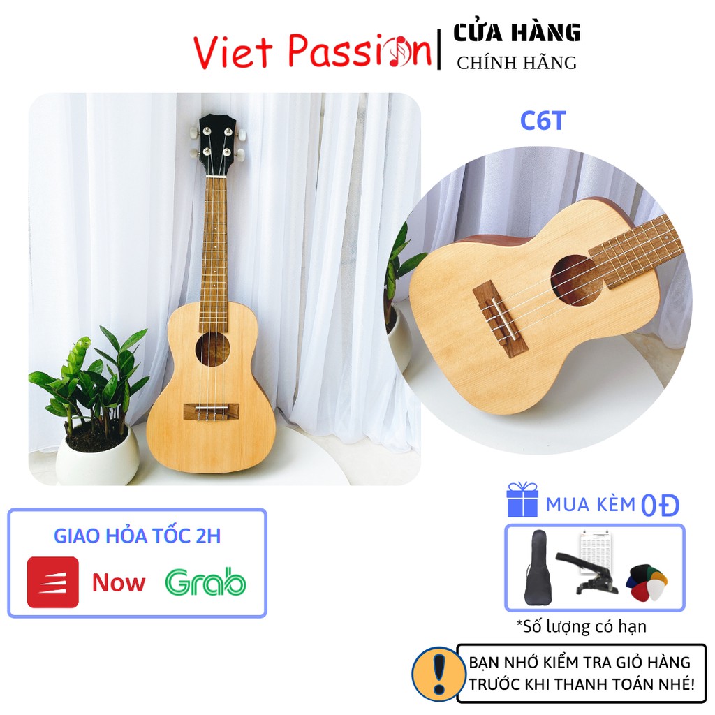 Đàn ukulele concert size 23 inch chất liệu gỗ giá rẻ chất lượng Viet Passion