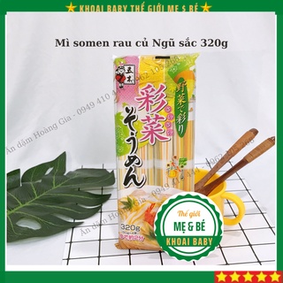 Mỳ somen ngũ sắc 320g rau củ từ nhật bản