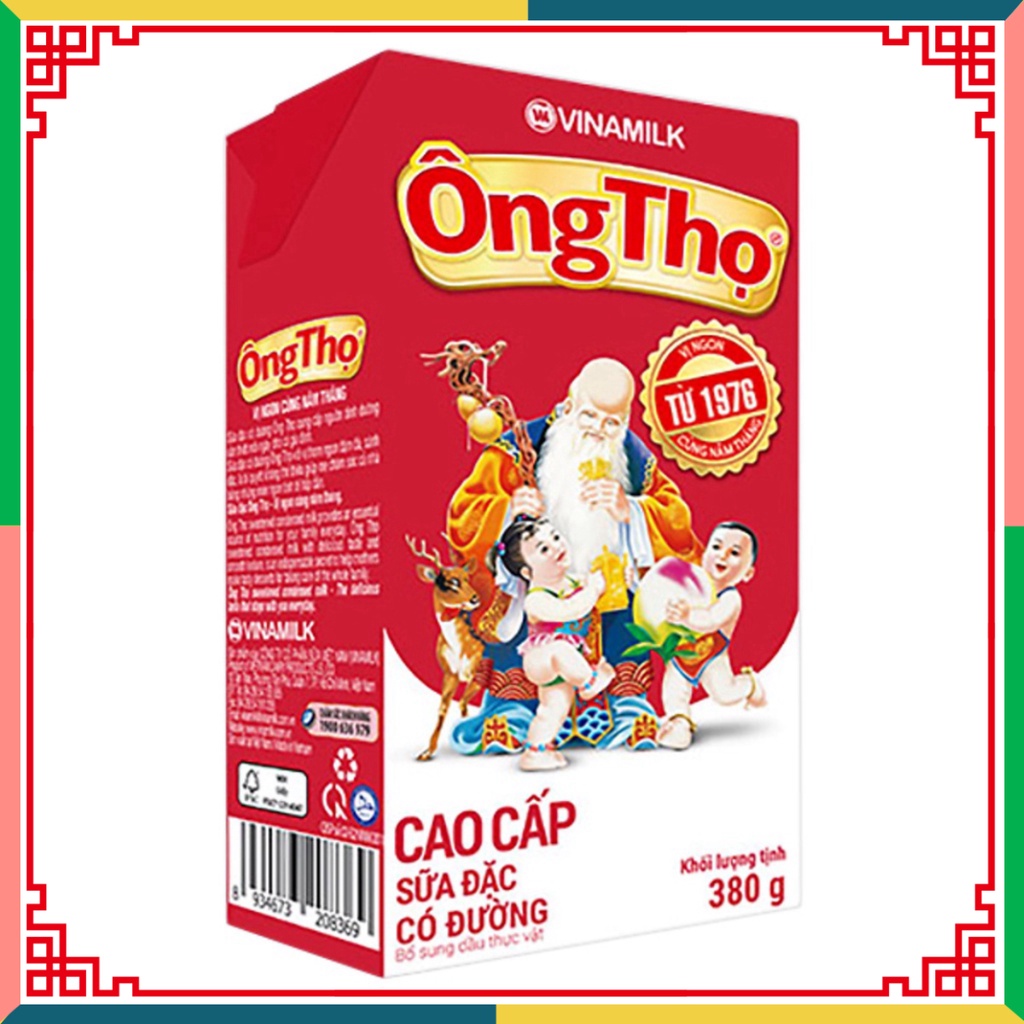 Sữa ông Thọ Vinamilk hộp thiếc/ hộp giấy 380G