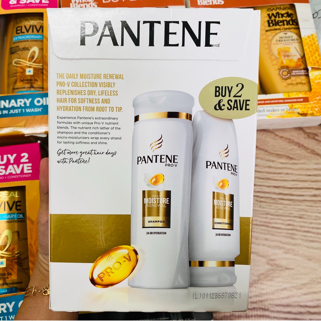 [Có Bill Mỹ] BỘ DẦU GỘI XẢ PANTENE CỦA MỸ CHAI 375ML