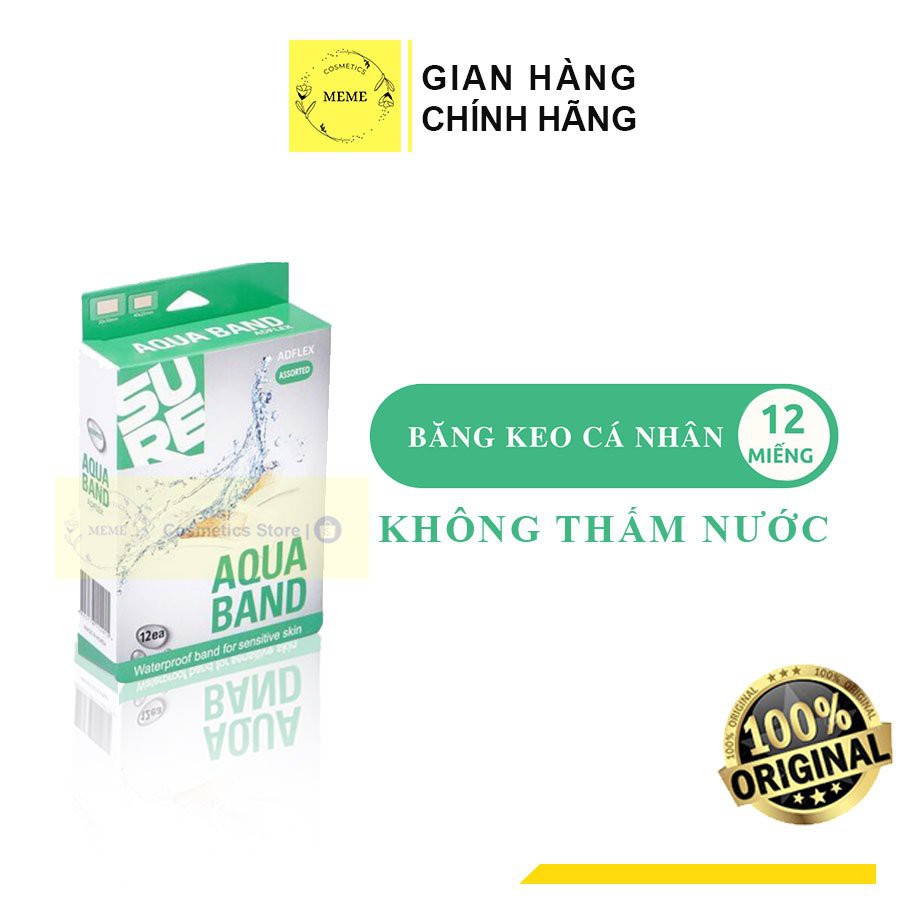 Băng Keo Cá Nhân Không Thấm Nước Aqua Band Waterproof Plaste– Hàn Quốc