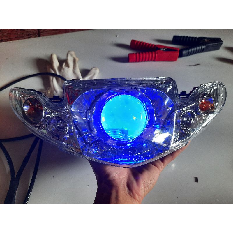 Chóa sirius hello lên bi led sanvi s8 full chóa