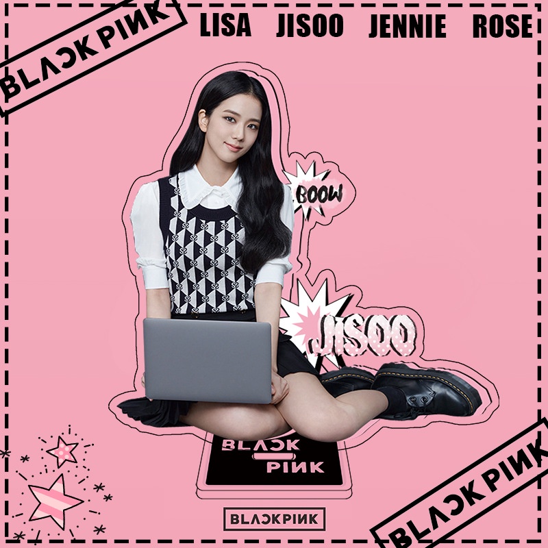 Mô Hình Đồ Chơi Nhân Vật BLACKPINK JISOO JENNIE LISA ROSE Hai Mặt Bằng Acrylic