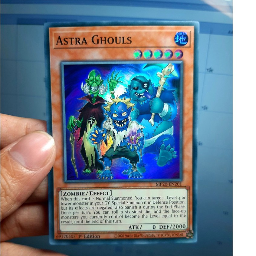 THẺ BÀI YUGIOH Astra Ghouls - MP20-EN201 - Super Rare 1st Edition