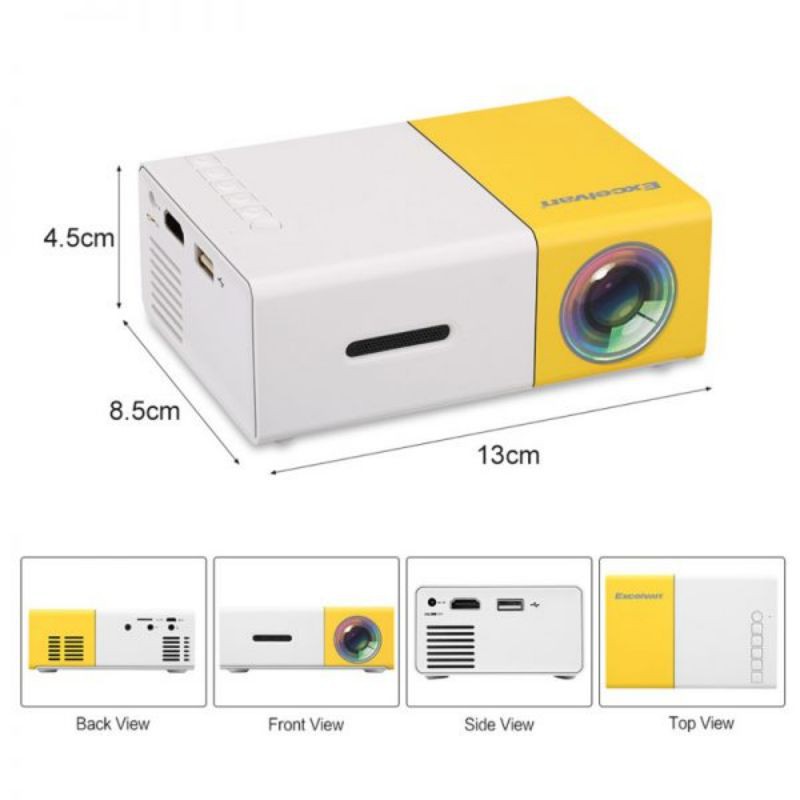 Máy chiếu mini YG-300 Smart LED Projector Full HD 1080p
