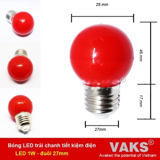 Bóng led chanh 3W nhiều màu