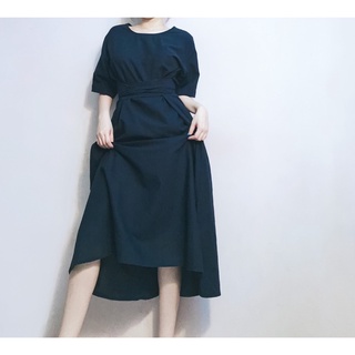 Đầm midi xoè cột dây hàn quốc