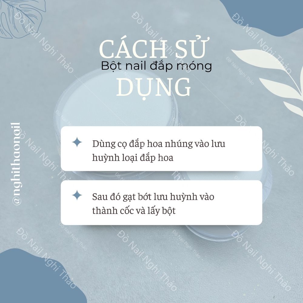 Bột nail đắp móng mỹ trắng clear ombre nature
