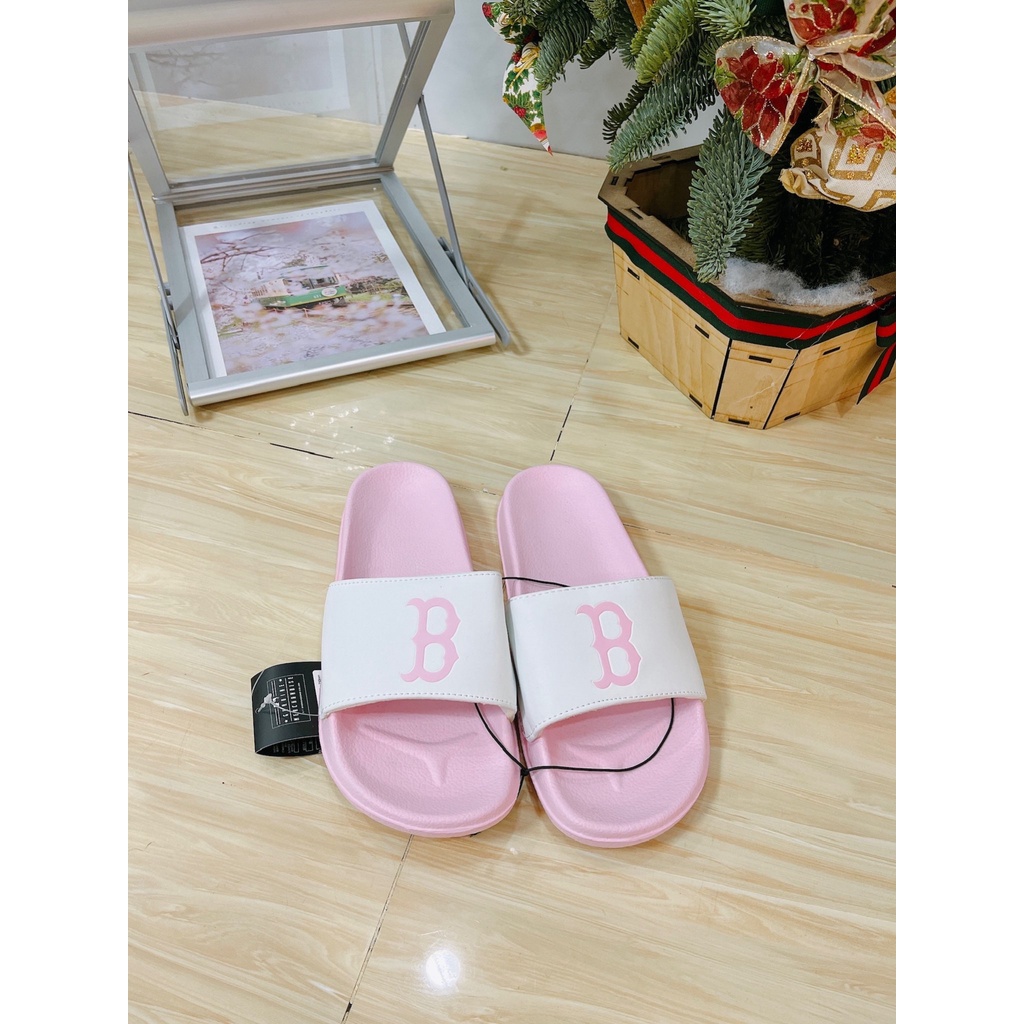 Dép MLB Chính hãng - MLB Pink B Slide