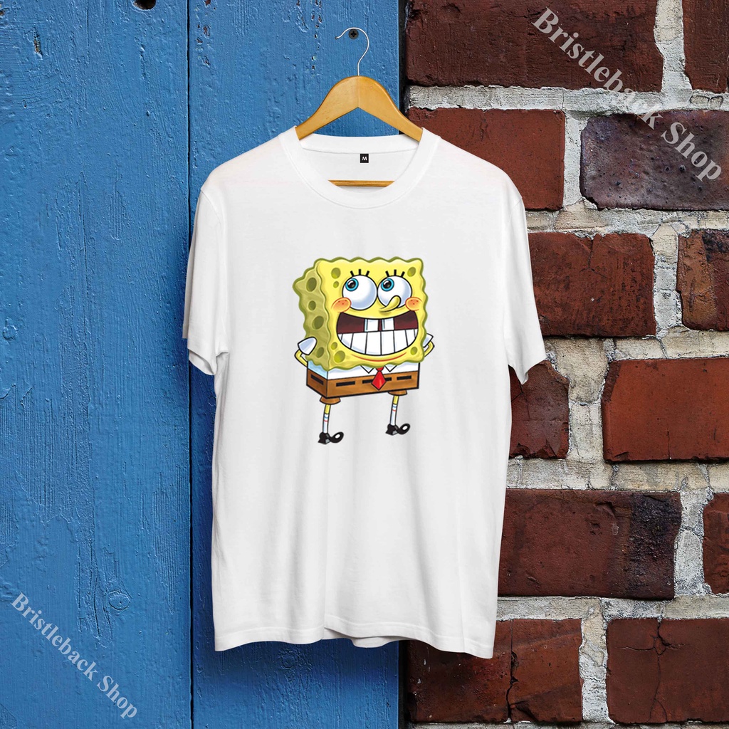 Áo hình Bọt biển SpongeBob SquarePants đáng yêu nam giá rẻ trẻ trung cổ tròn phong cách mềm mại I11FB023
