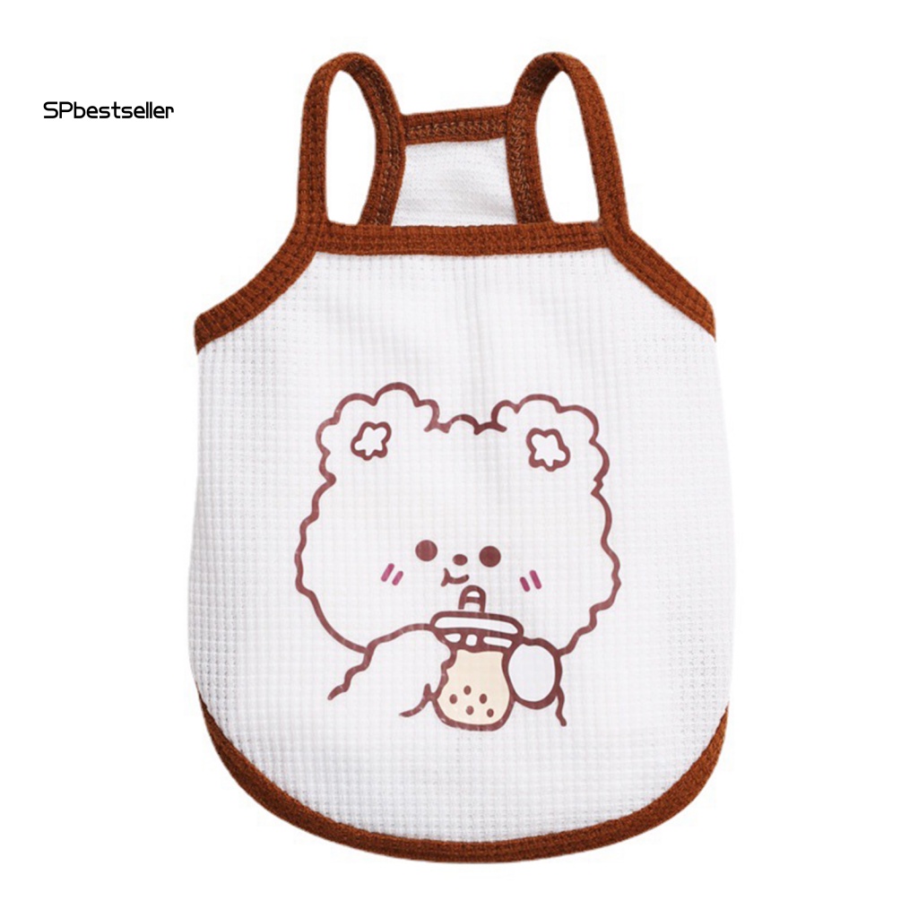 Đầm Yếm Hai Dây Họa Tiết Mềm Mại Thời Trang Xuân Hè Cho Cún Cưng