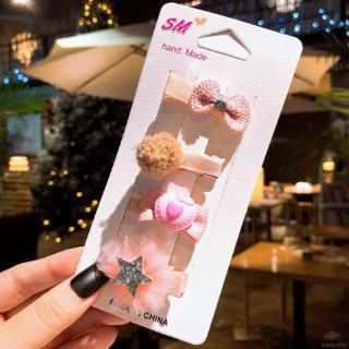 Set 4 kẹp tóc xinh xắn cho bé gái